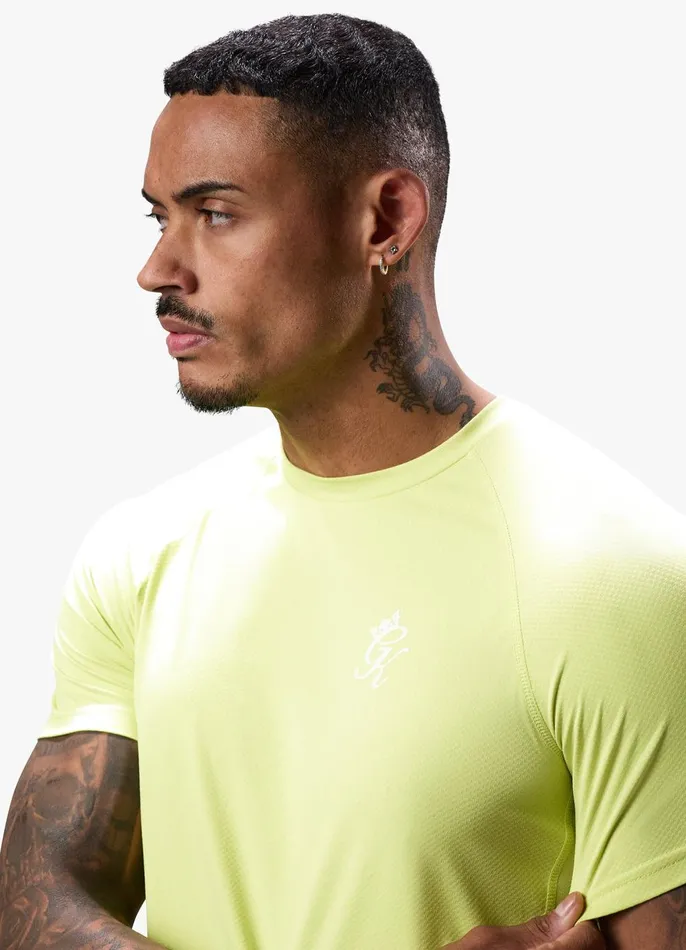 Gym King TShirts Men Energy Tee 8211 Limelight