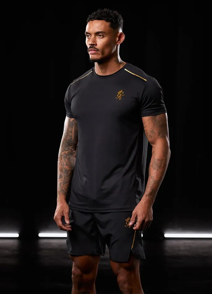 Gym King TShirts Men Flex Tee 8211 BlackGold