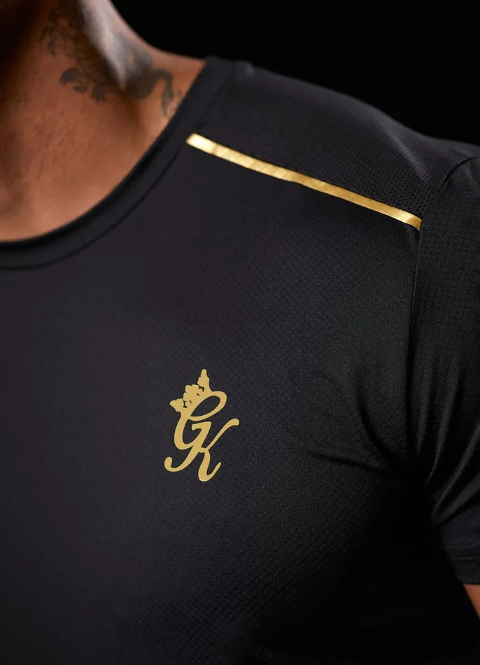 Gym King TShirts Men Flex Tee 8211 BlackGold