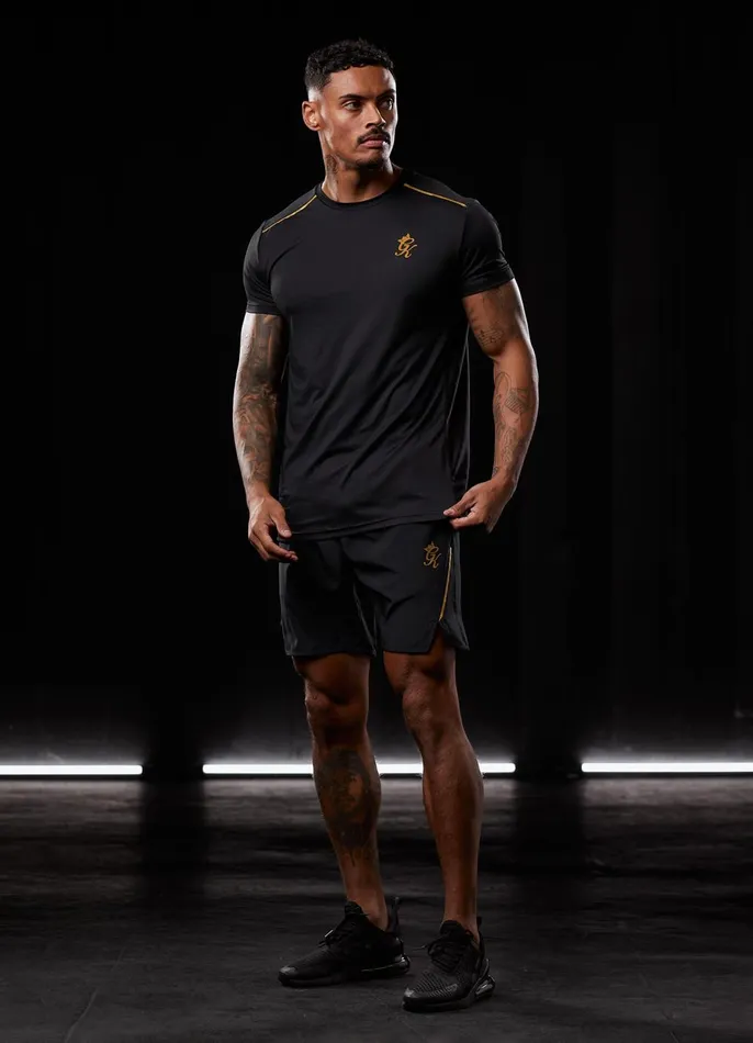 Gym King TShirts Men Flex Tee 8211 BlackGold