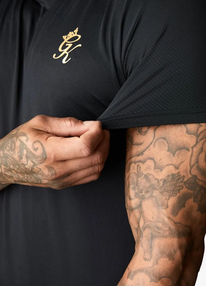 Gym King TShirts Men Flex Tee 8211 BlackGold