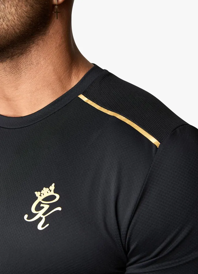 Gym King TShirts Men Flex Tee 8211 BlackGold