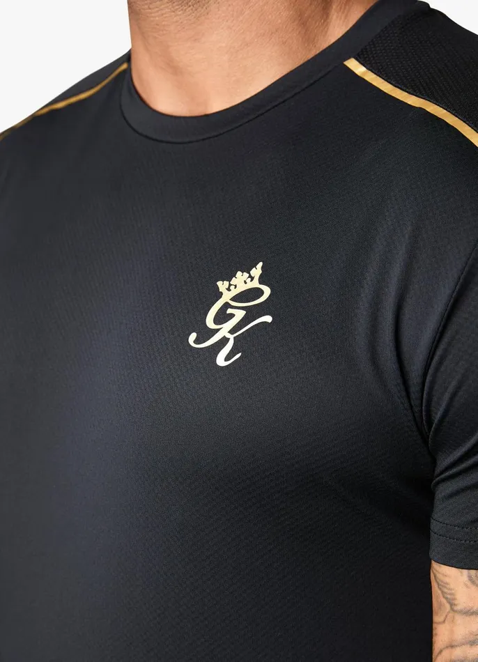 Gym King TShirts Men Flex Tee 8211 BlackGold