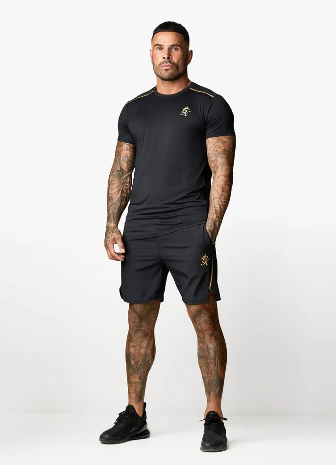 Gym King TShirts Men Flex Tee 8211 BlackGold
