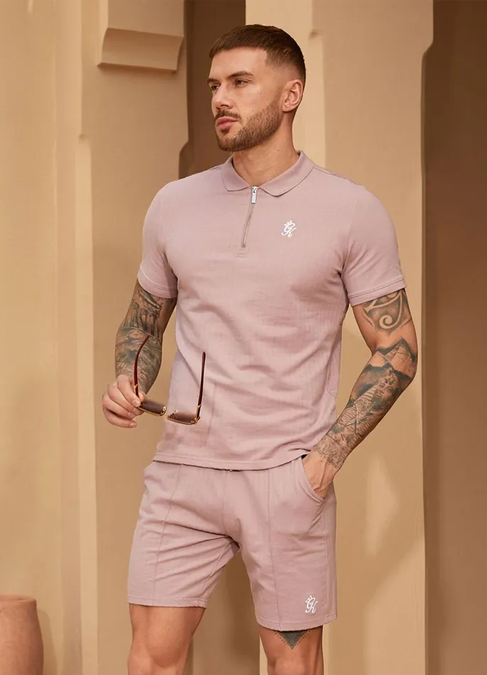 Gym King TShirts Men Riviera Signature Polo 8211 Dusky Pink