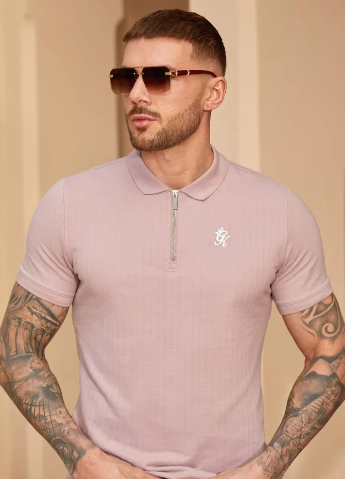 Gym King TShirts Men Riviera Signature Polo 8211 Dusky Pink