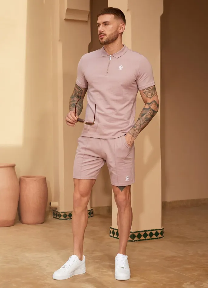 Gym King TShirts Men Riviera Signature Polo 8211 Dusky Pink