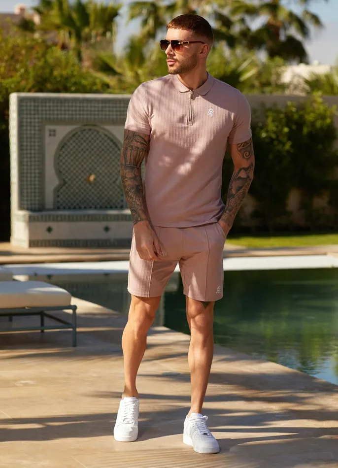 Gym King TShirts Men Riviera Signature Polo 8211 Dusky Pink