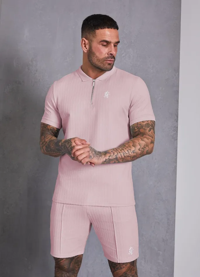Gym King TShirts Men Riviera Signature Polo 8211 Dusky Pink