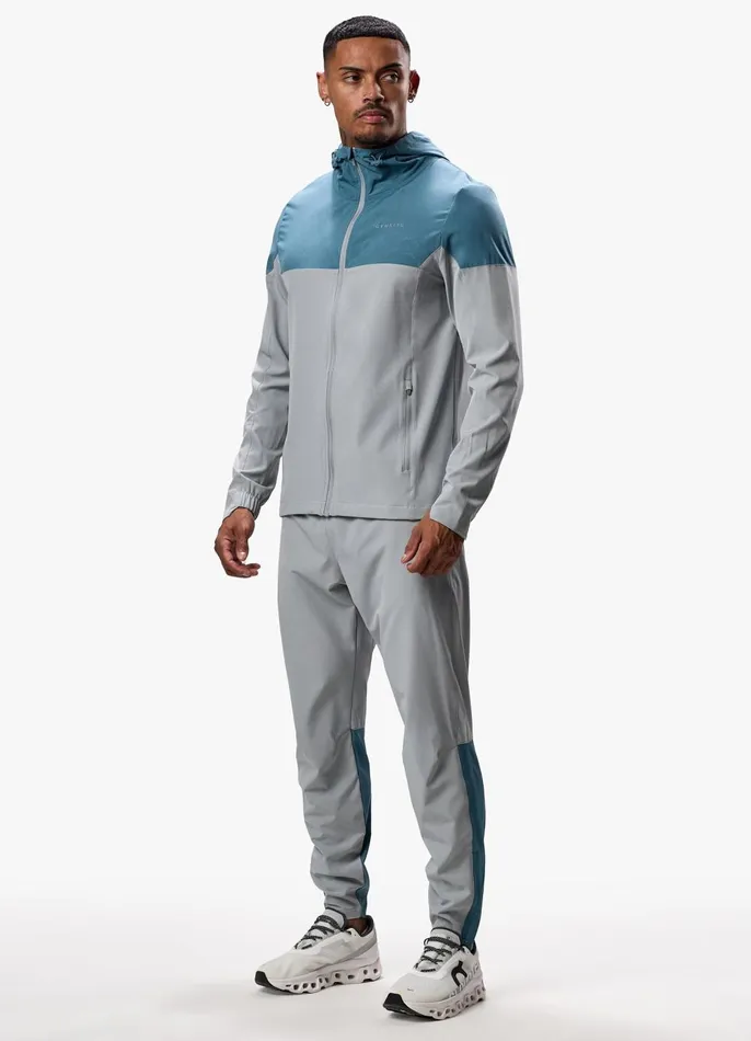 Gym King Tracksuit Bottoms Men Debossed Camo Woven Jogger 8211 Cloudy GreyLake Blue