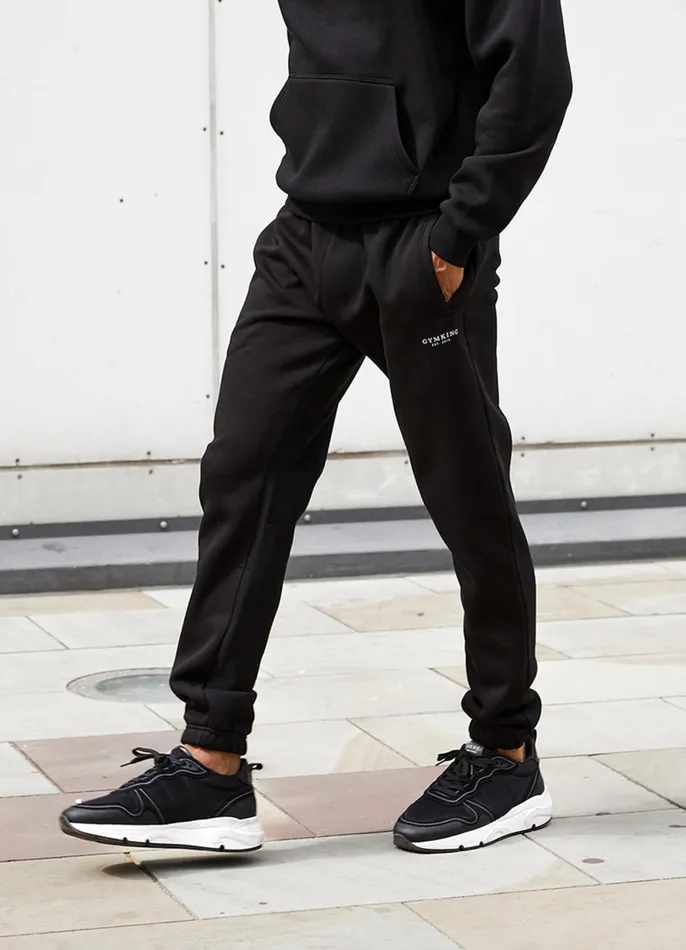 Gym King Tracksuit Bottoms Men Established Jogger 8211 Black