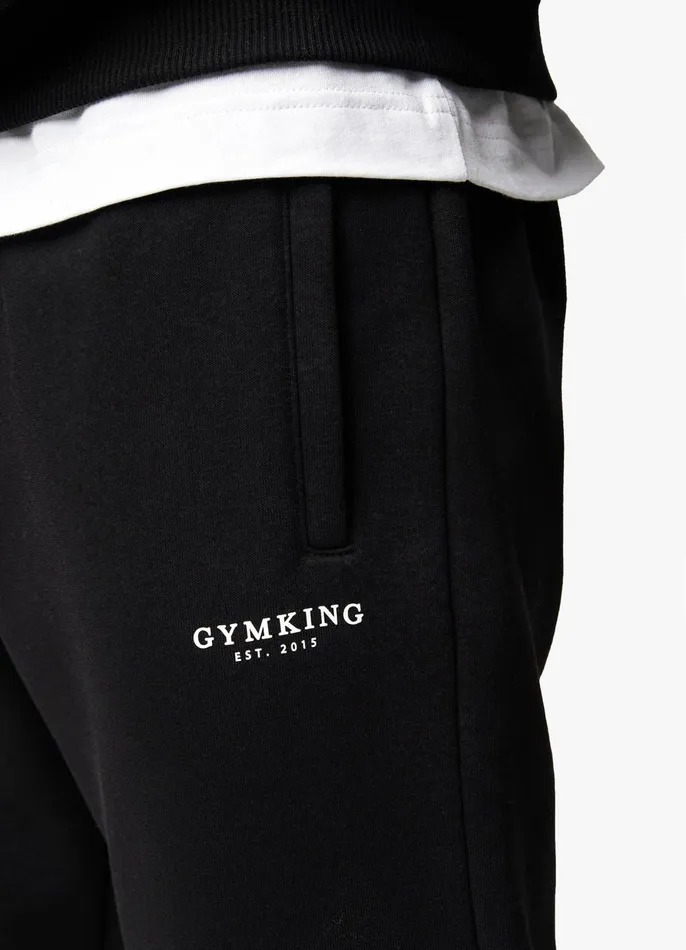 Gym King Tracksuit Bottoms Men Established Jogger 8211 Black