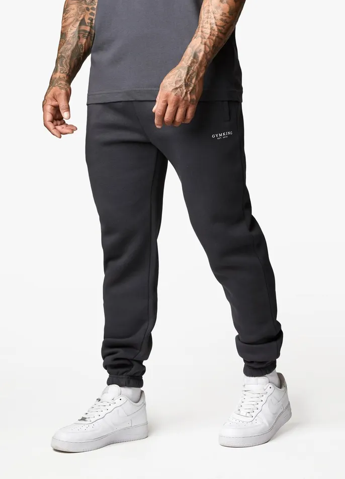 Gym King Tracksuit Bottoms Men Established Jogger 8211 Dark Pewter