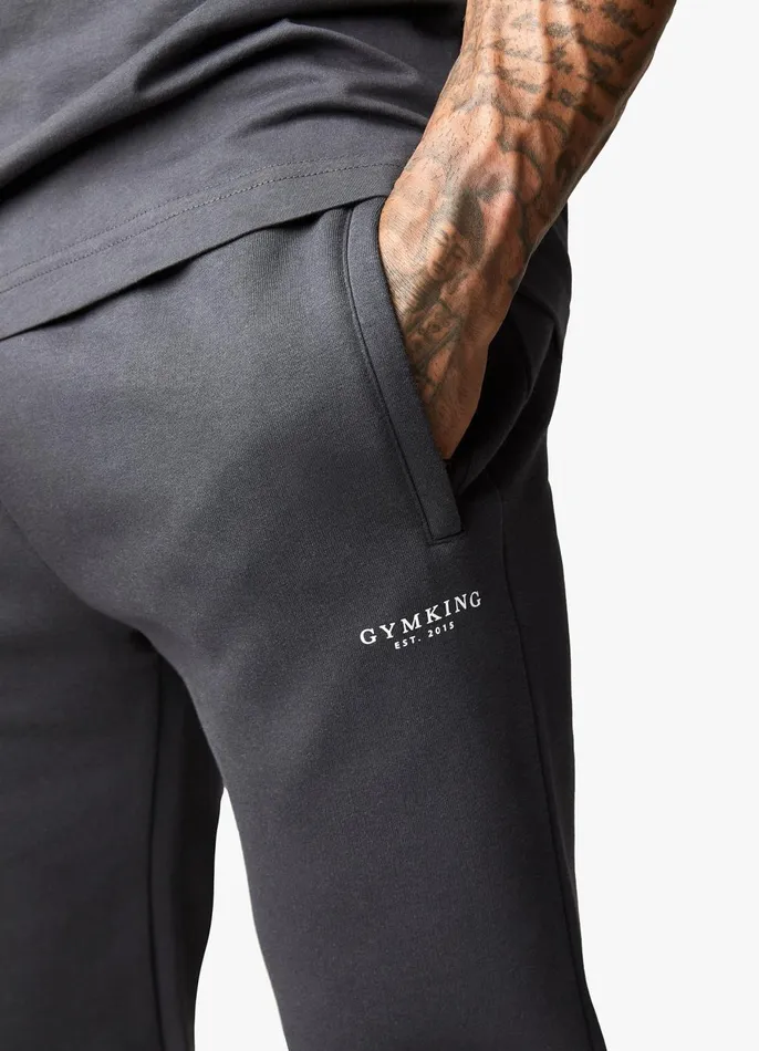 Gym King Tracksuit Bottoms Men Established Jogger 8211 Dark Pewter