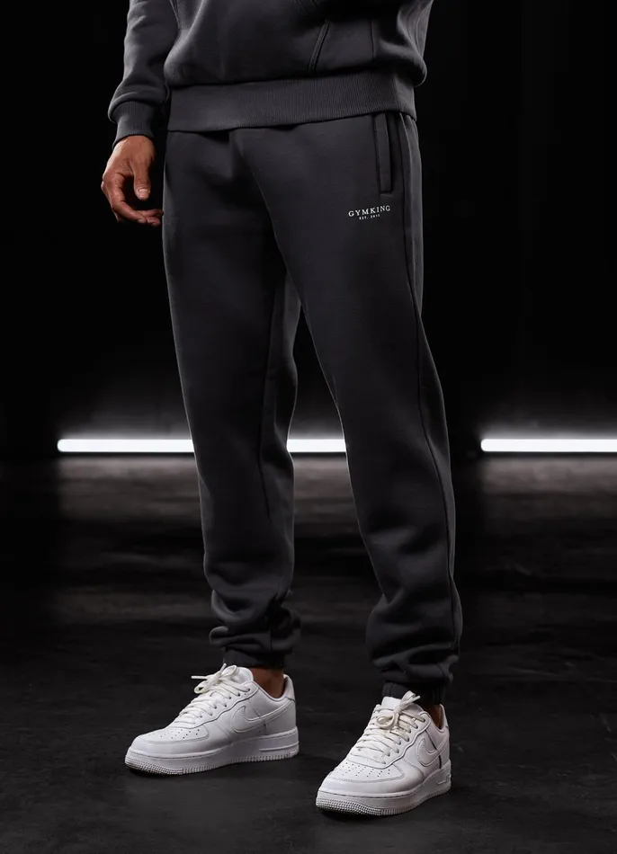 Gym King Tracksuit Bottoms Men Established Jogger 8211 Dark Pewter