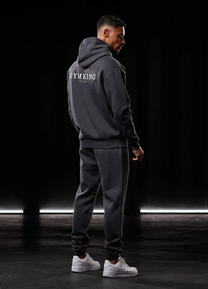 Gym King Tracksuit Bottoms Men Established Jogger 8211 Dark Pewter