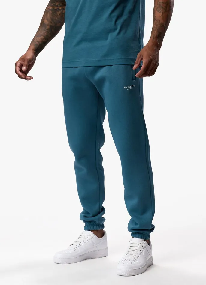 Gym King Tracksuit Bottoms Men Established Jogger 8211 Lake Blue