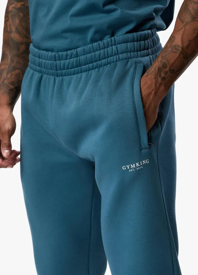 Gym King Tracksuit Bottoms Men Established Jogger 8211 Lake Blue