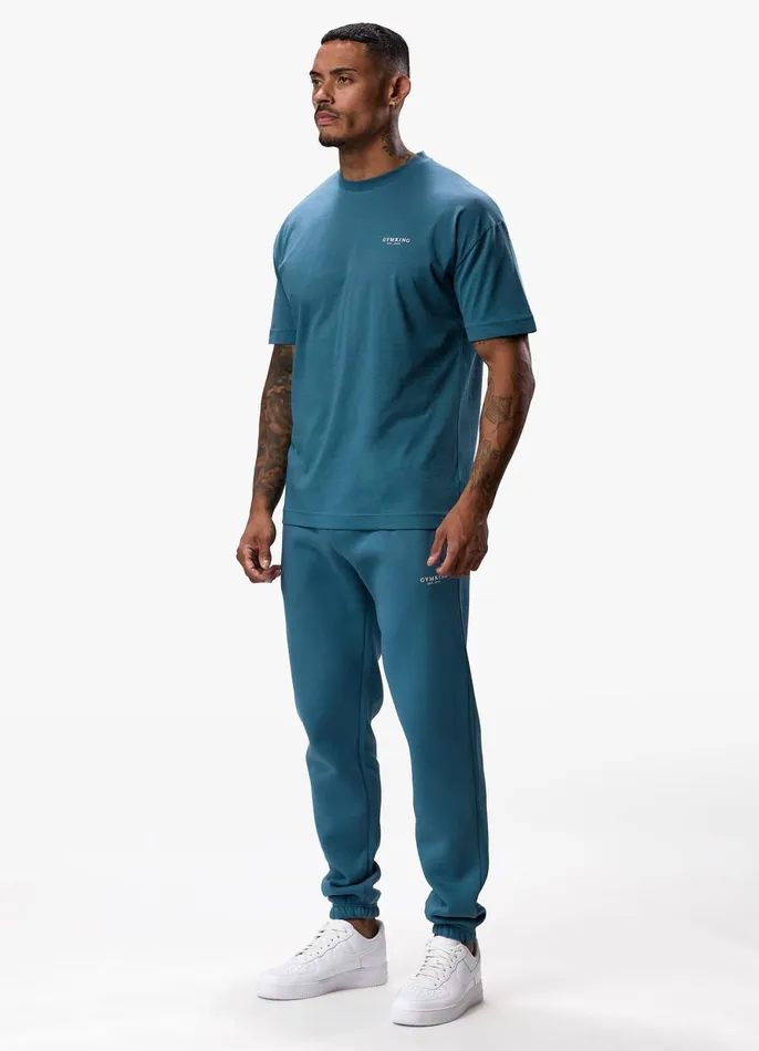 Gym King Tracksuit Bottoms Men Established Jogger 8211 Lake Blue