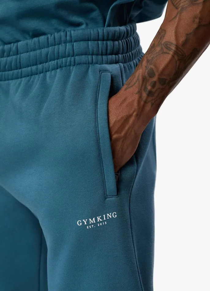 Gym King Tracksuit Bottoms Men Established Jogger 8211 Lake Blue