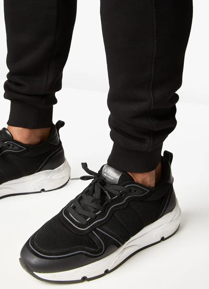 Gym King Tracksuit Bottoms Men Outline Print Jogger 8211 Black