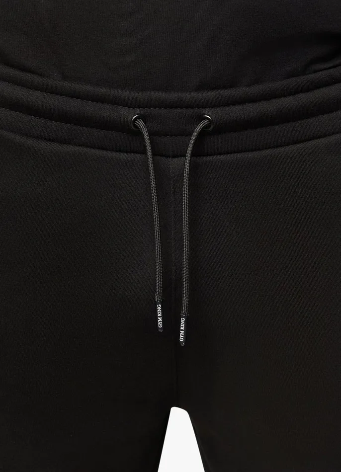Gym King Tracksuit Bottoms Men Premium Taped Jogger 8211 BlackGold