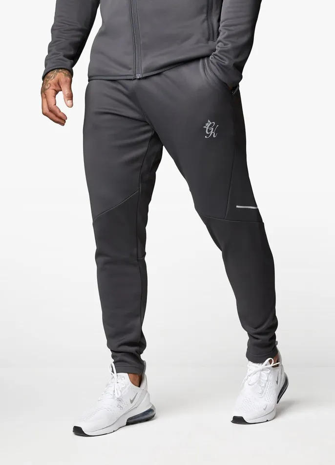 Gym King Tracksuit Bottoms Men Reflect Poly Jogger 8211 Graphite