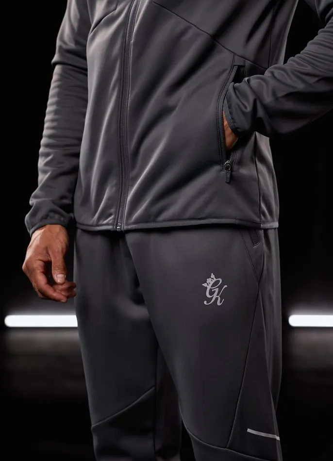 Gym King Tracksuit Bottoms Men Reflect Poly Jogger 8211 Graphite