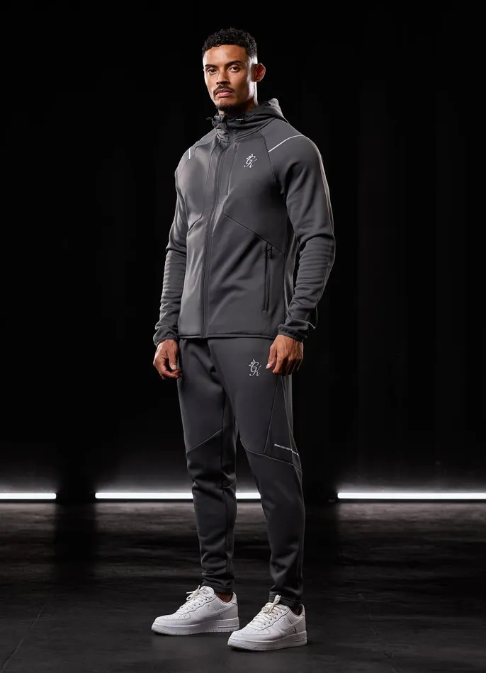 Gym King Tracksuit Bottoms Men Reflect Poly Jogger 8211 Graphite