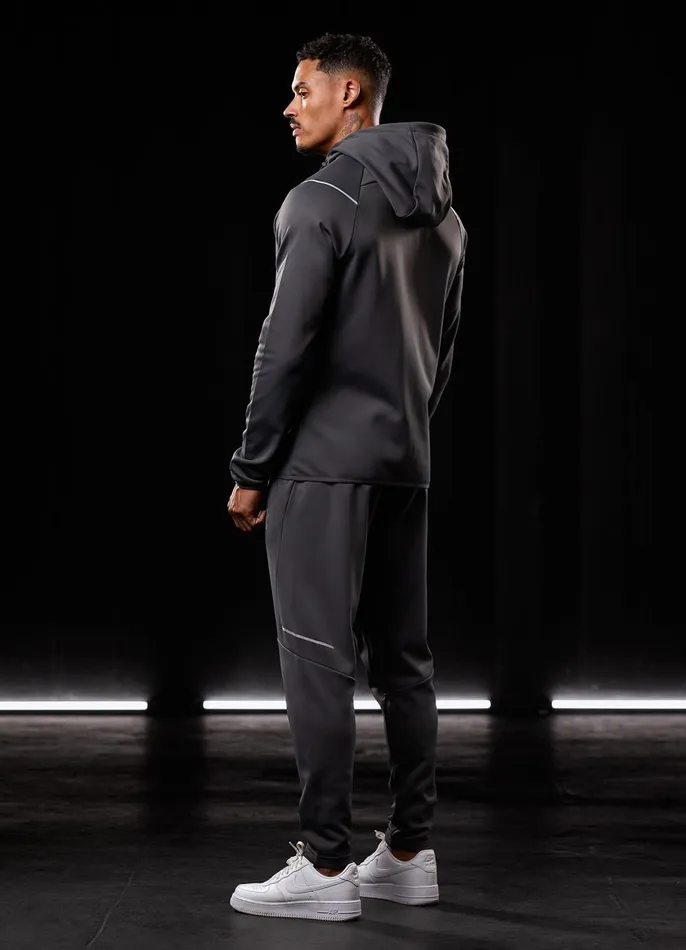 Gym King Tracksuit Bottoms Men Reflect Poly Jogger 8211 Graphite