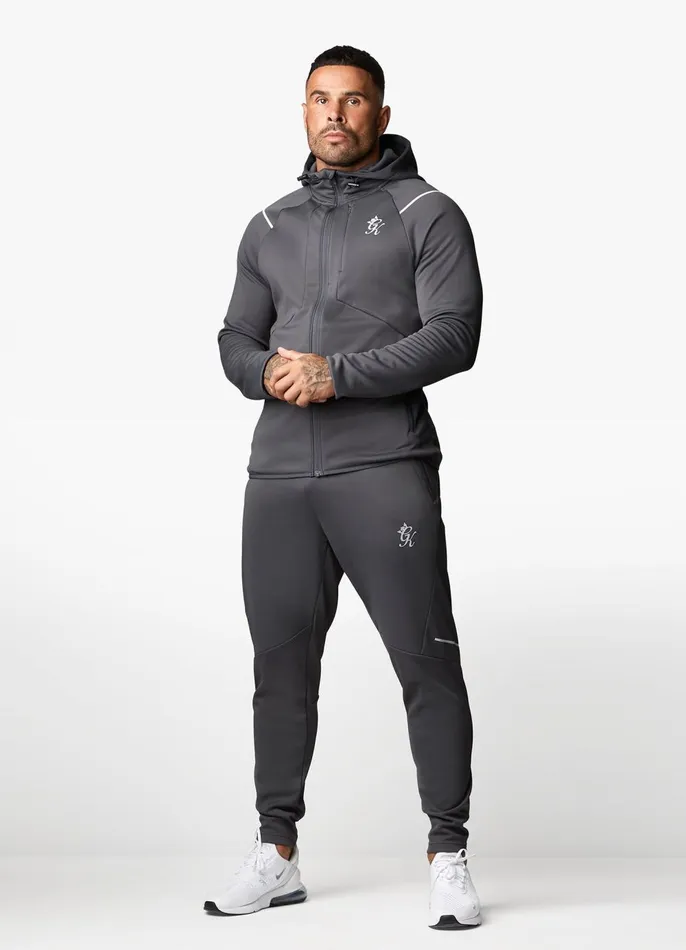 Gym King Tracksuit Bottoms Men Reflect Poly Jogger 8211 Graphite