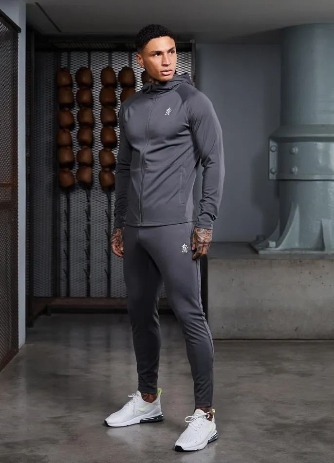 Gym King Tracksuits Men 365 Lightweight Poly Training Tracksuit 8211 Graphite