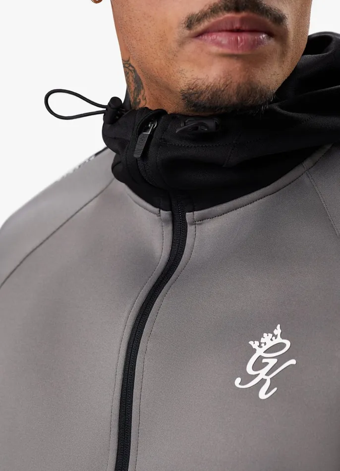 Gym King Tracksuits Men Taped Core Plus Tracksuit 8211 BlackSteel