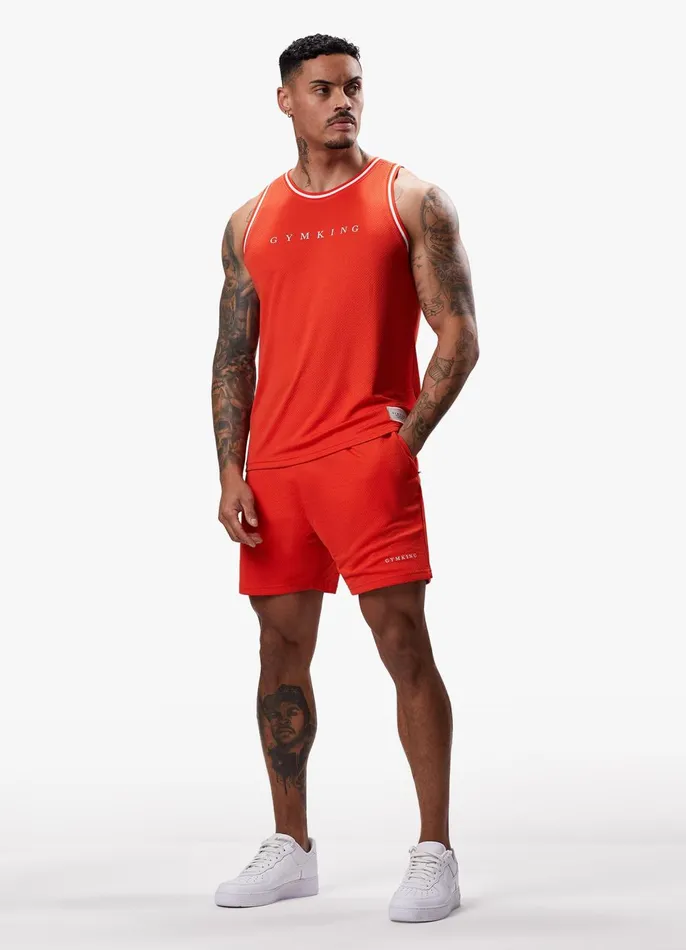 Gym King Twin Sets Men Brooklyn Mesh Short 8211 Chilli Red Gym King Twin Sets Men Brooklyn Mesh Short 8211 Chilli Red