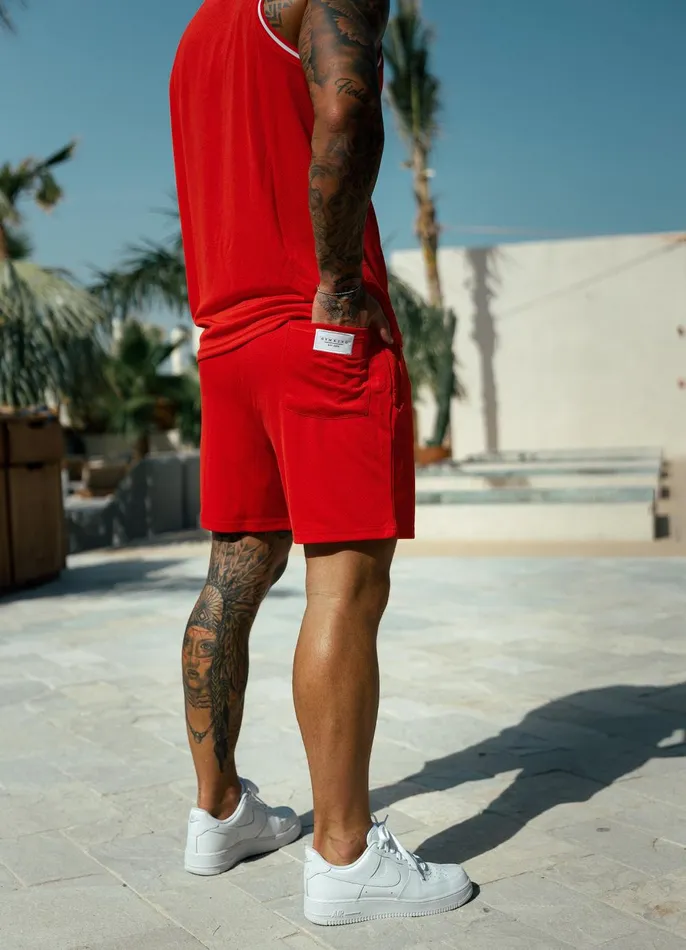 Gym King Twin Sets Men Brooklyn Mesh Short 8211 Chilli Red Gym King Twin Sets Men Brooklyn Mesh Short 8211 Chilli Red