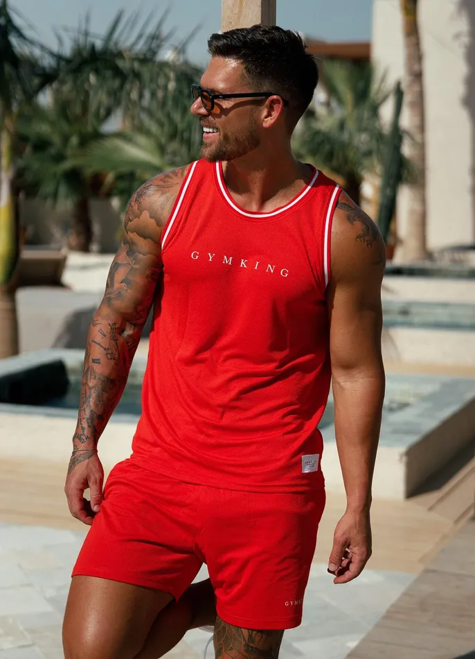 Gym King Twin Sets Men Brooklyn Mesh Short 8211 Chilli Red Gym King Twin Sets Men Brooklyn Mesh Short 8211 Chilli Red