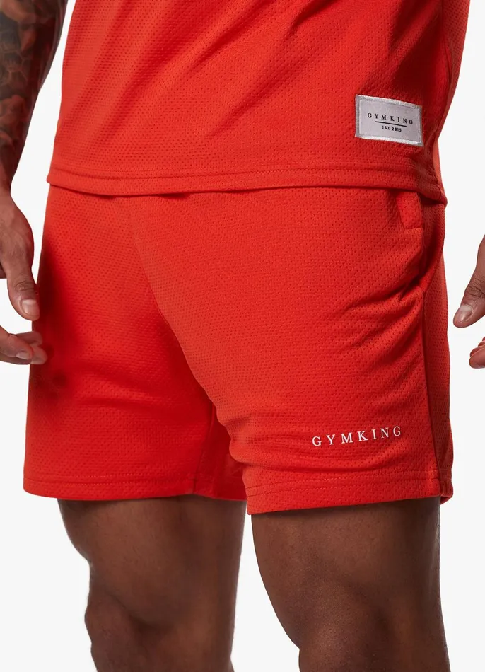 Gym King Twin Sets Men Brooklyn Mesh Short 8211 Chilli Red Gym King Twin Sets Men Brooklyn Mesh Short 8211 Chilli Red