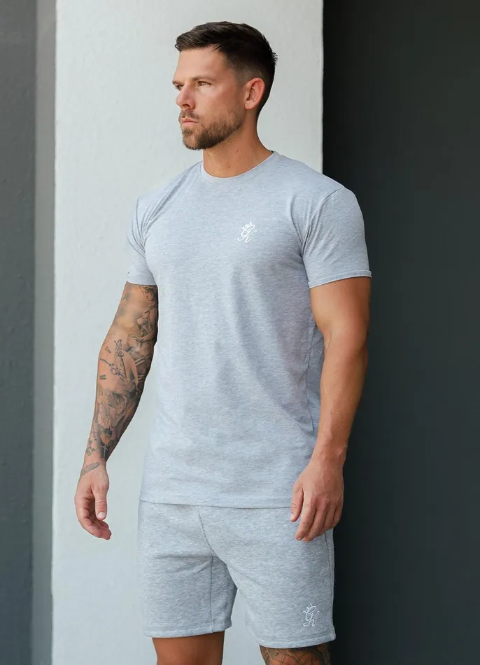 Gym King Twin Sets Men Fundamental Jersey Tee 8211 Grey Marl