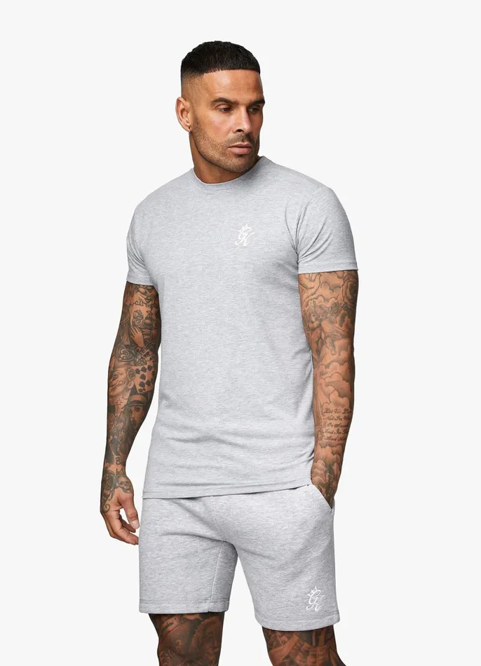 Gym King Twin Sets Men Fundamental Jersey Tee 8211 Grey Marl