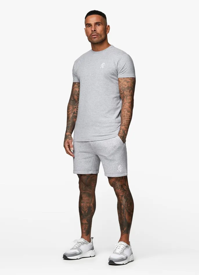 Gym King Twin Sets Men Fundamental Jersey Tee 8211 Grey Marl