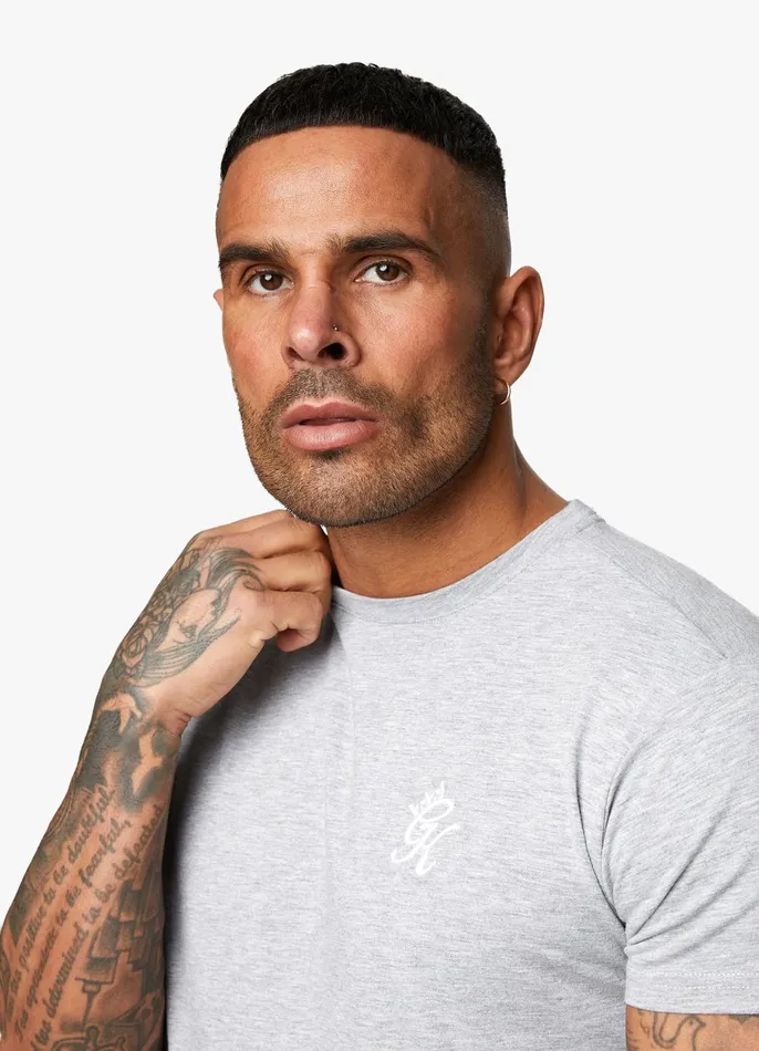 Gym King Twin Sets Men Fundamental Jersey Tee 8211 Grey Marl
