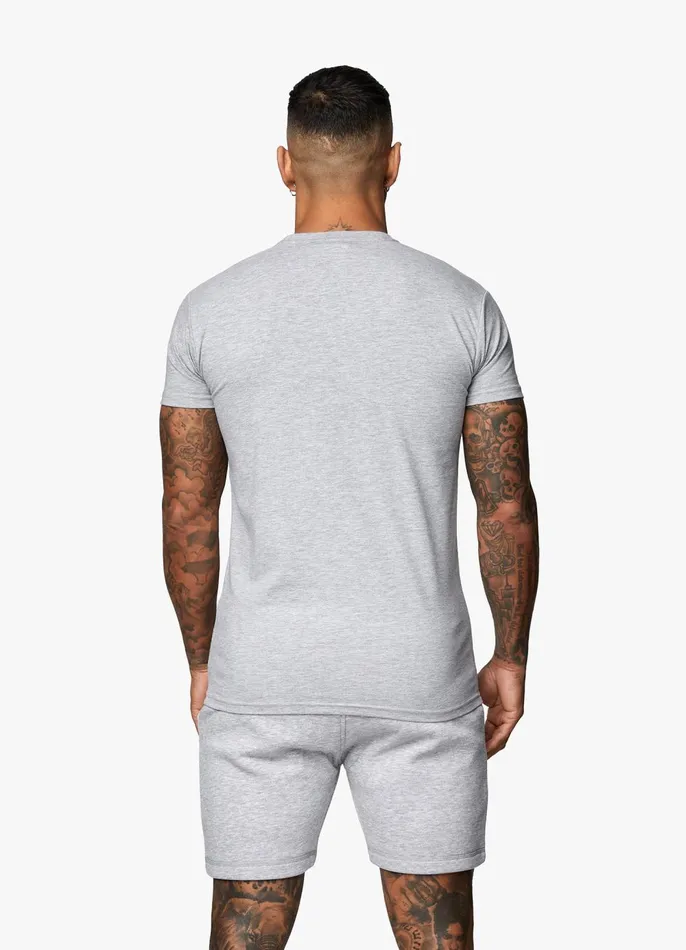 Gym King Twin Sets Men Fundamental Jersey Tee 8211 Grey Marl