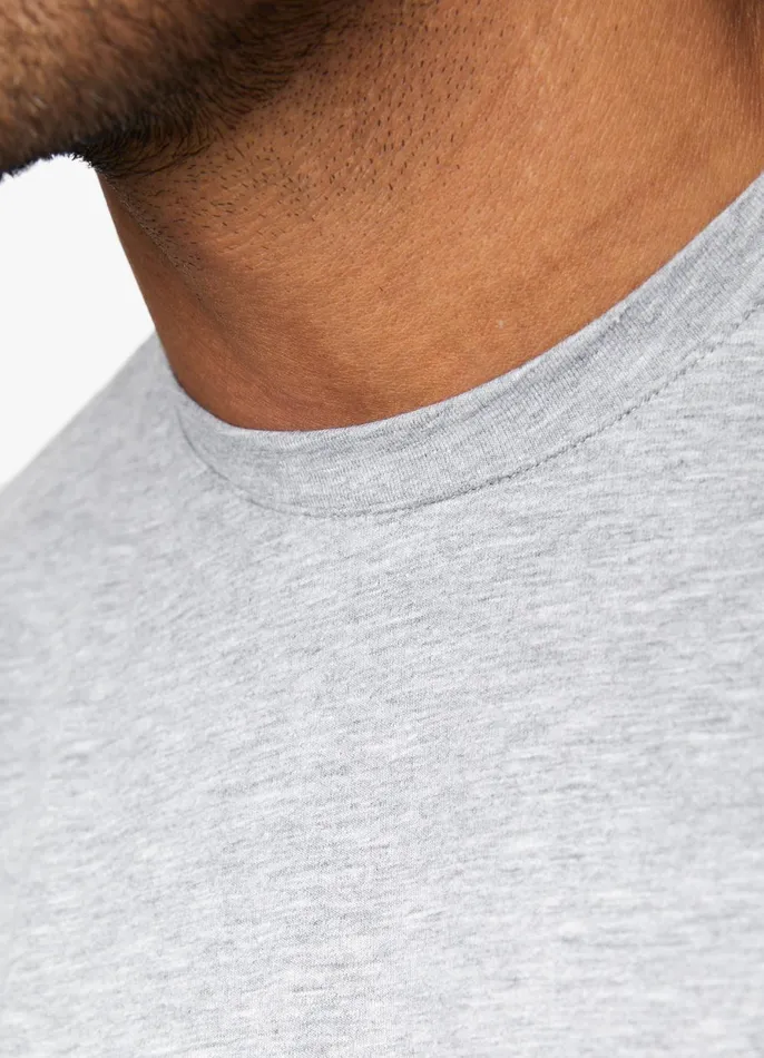 Gym King Twin Sets Men Fundamental Jersey Tee 8211 Grey Marl