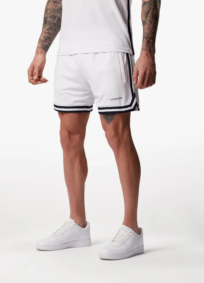 Gym King Twin Sets Men Higher State Short 8211 White