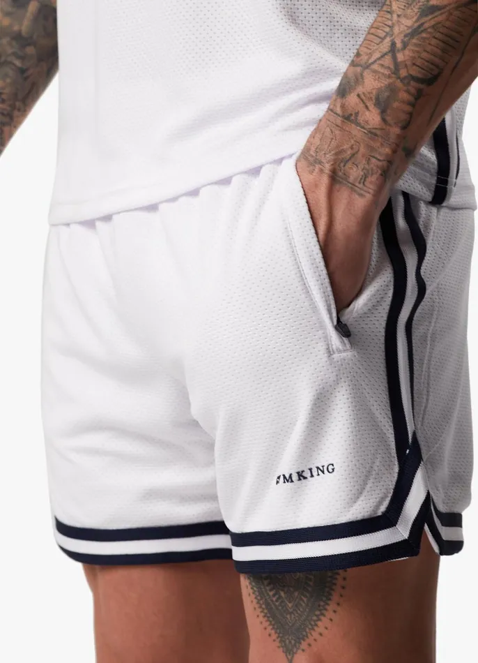 Gym King Twin Sets Men Higher State Short 8211 White