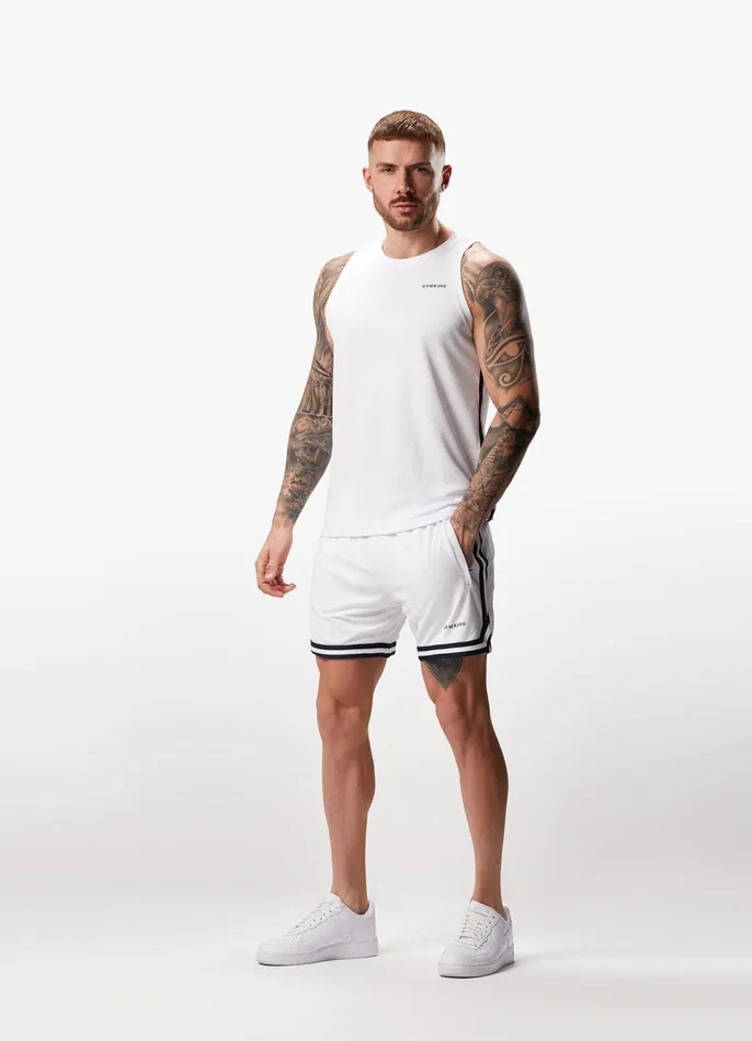 Gym King Twin Sets Men Higher State Short 8211 White