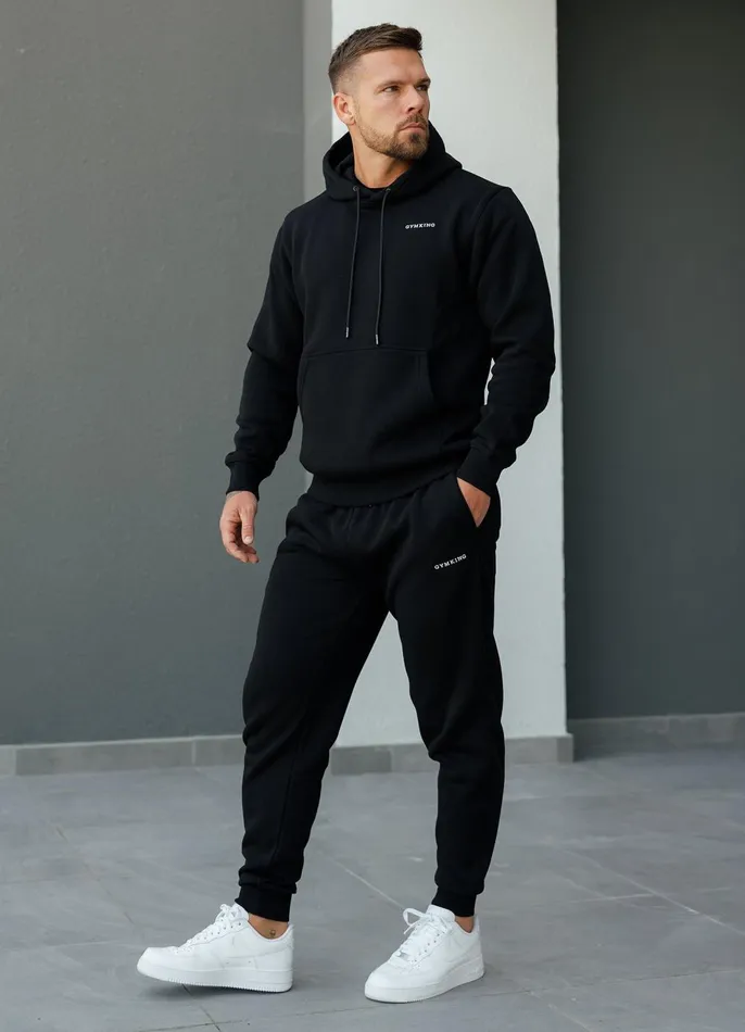 Gym King Twin Sets Men Linear Fundamental Jogger 8211 Black