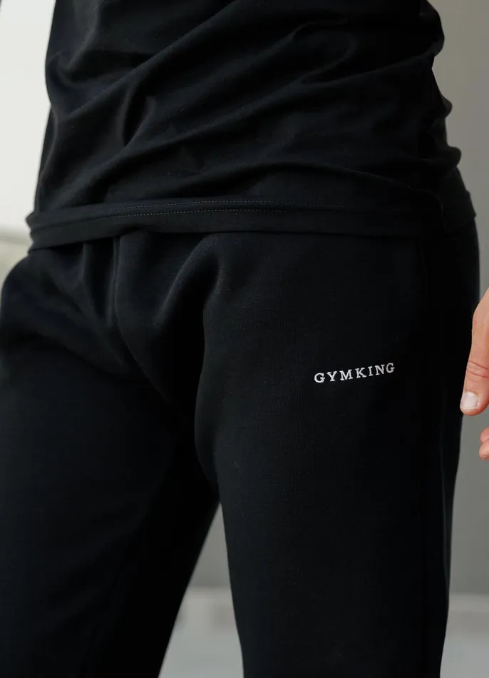 Gym King Twin Sets Men Linear Fundamental Jogger 8211 Black