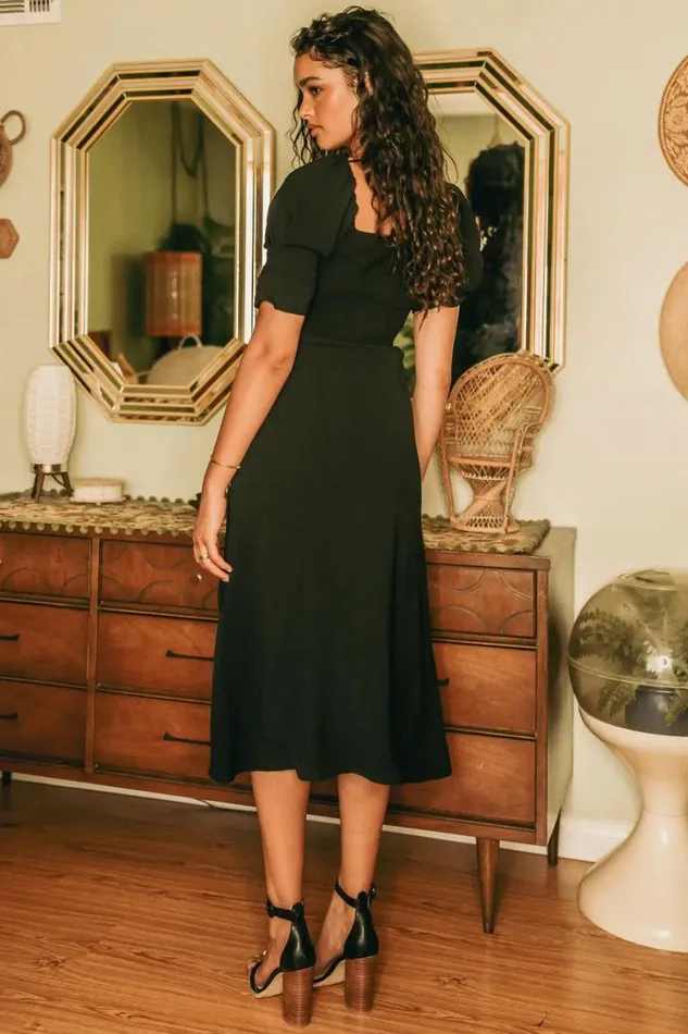Halston Dress In Black Black Women Bohme Dresses