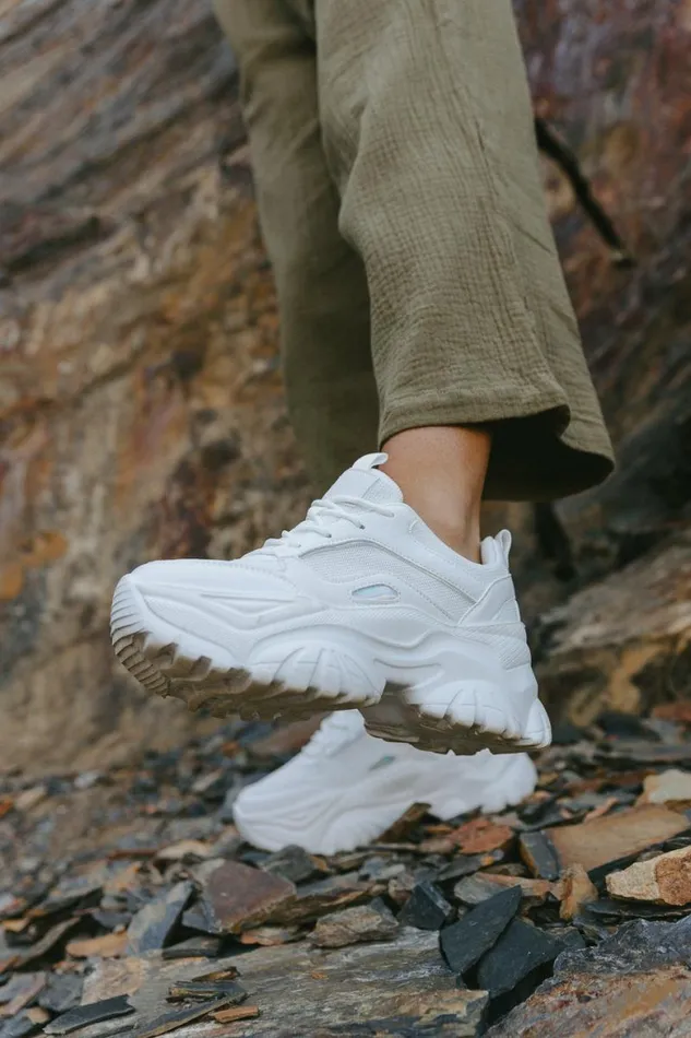 Hanna Platform Sneakers White Women Bohme Shoes